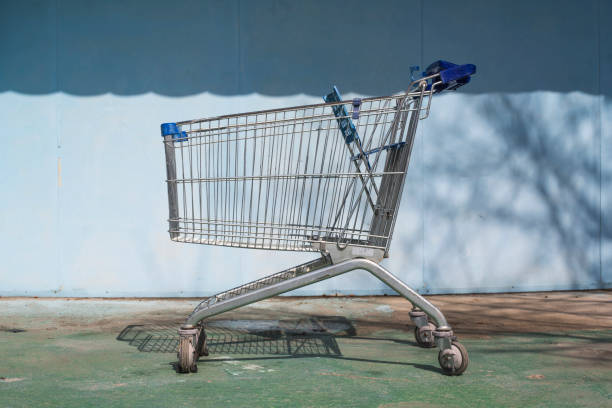 istock shopping cart isolated. 1142189995