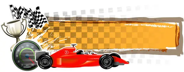 Vector illustration of speed season banner
