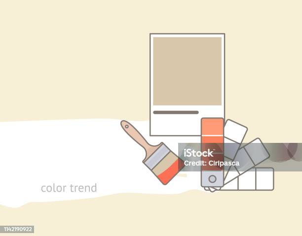 Color Palette Swatch Guide Design Vector Template Stock Illustration - Download Image Now - Color Wheel, Abstract, Artist's Palette