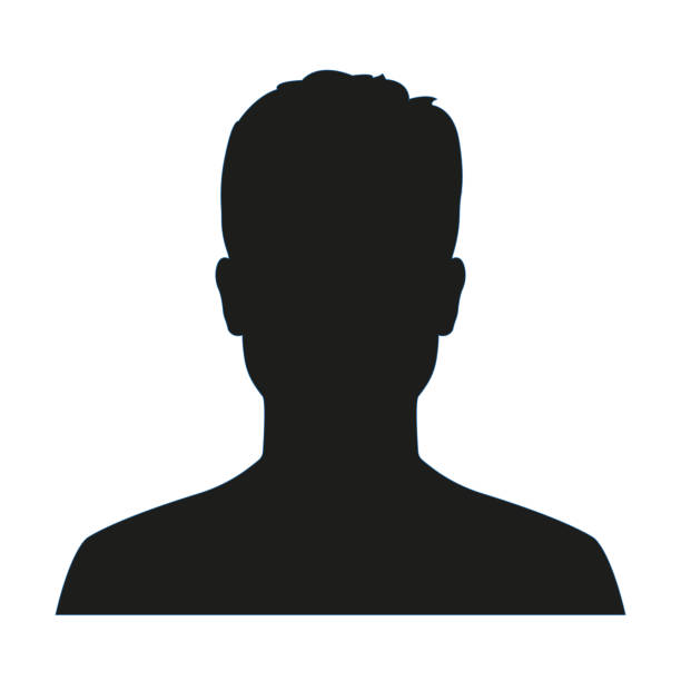 Man avatar profile. Male face silhouette or icon isolated on white background. Vector illustration. Man avatar profile. Male face silhouette or icon isolated on white background. Vector illustration. unrecognisable person stock illustrations