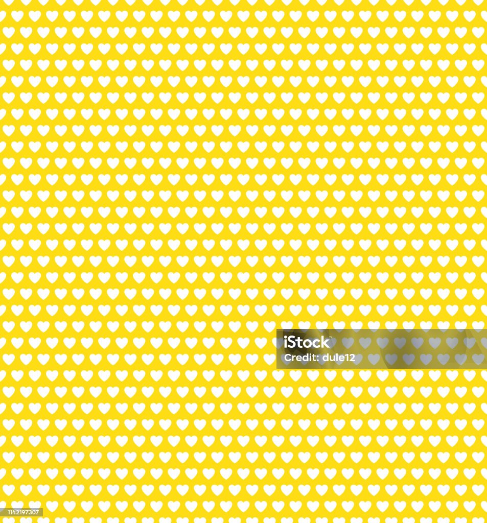 Trái Tim Trắng Trên Nền Màu Vàng Trang Trí Dễ Thương Hình minh họa ...