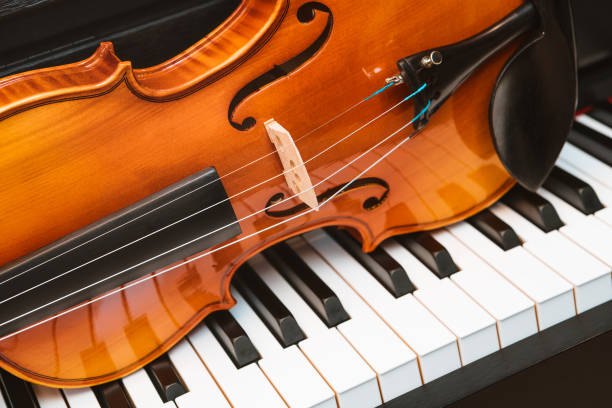istock Violin and piano. Classical music. 1142202234