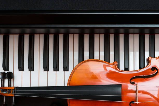 istock violin and piano. classical music. 1142202237