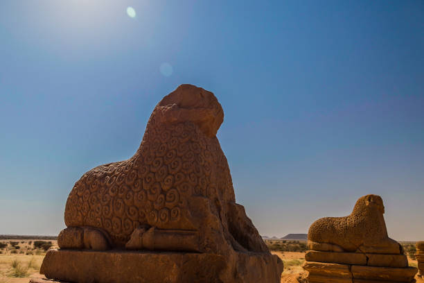 When you visit Sudan, this world heritage site can't be missed.  Very well-preserved temple of Amun. Lots of depicts remind me of Egypt actually. There is nothing around and this ruin emerges out of nowhere. Very bright sunshine and blue sky. Very beautiful scene