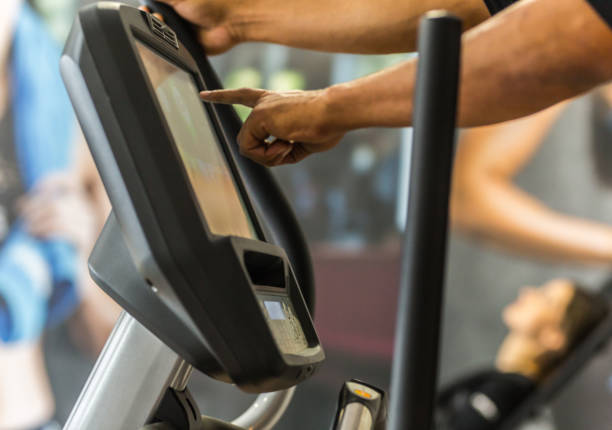 istock Monitoring results in gym, high level training 1142204172