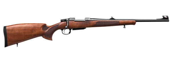 istock wooden hunting rifle isolated on white background 1142204238