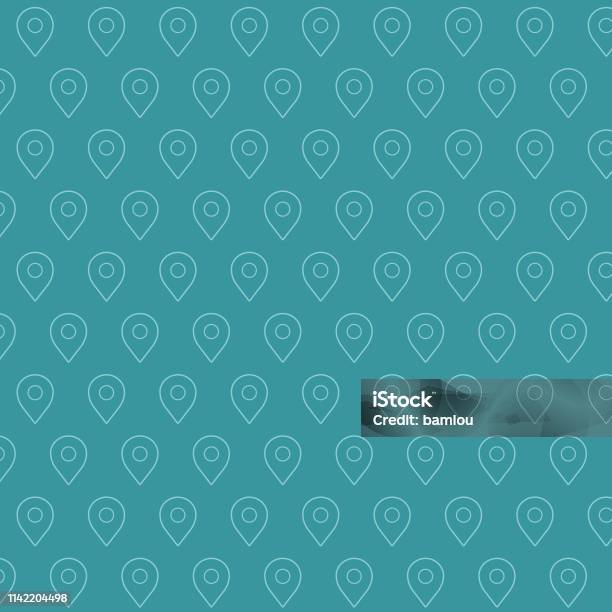 Location Background Pattern Background Location Pin Seamless Pattern Stock Illustration - Download ...
