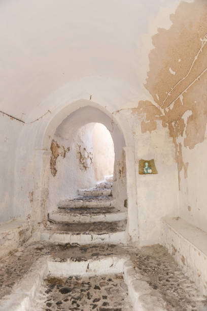 istock Pyrgos village tunnels, Santorini, Greece 1142207019