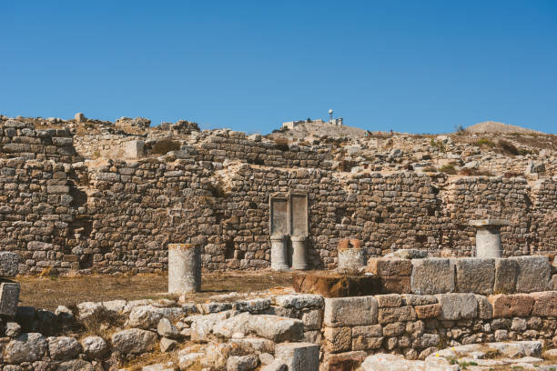 istock View of Telecommunication tower and radar from Ancient Thera 1142209509