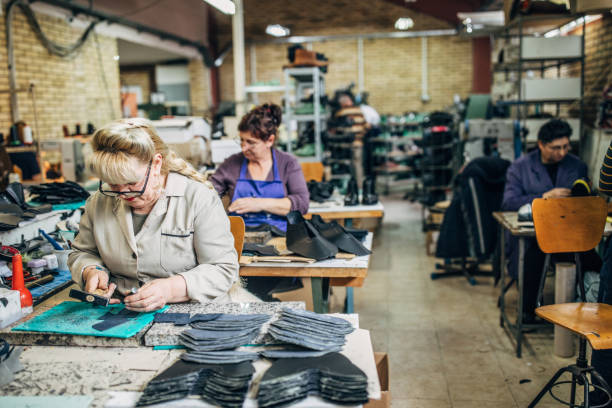 istock Mature woman making shoe 1142211929