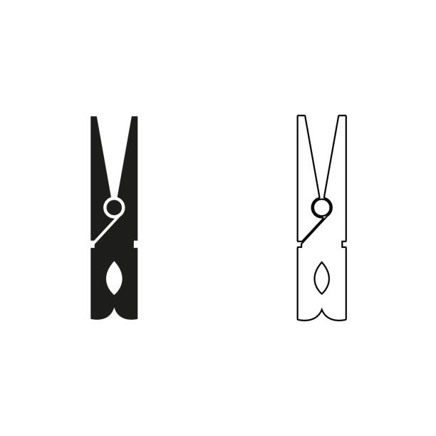 5,200+ Clothespin Stock Illustrations, Royalty-Free Vector Graphics ...