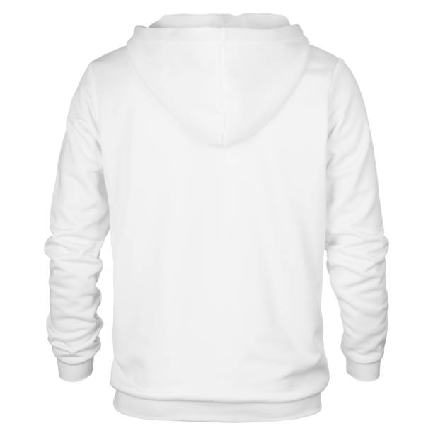 istock Back of sweatshirt with hood isolated on white background 1142213047