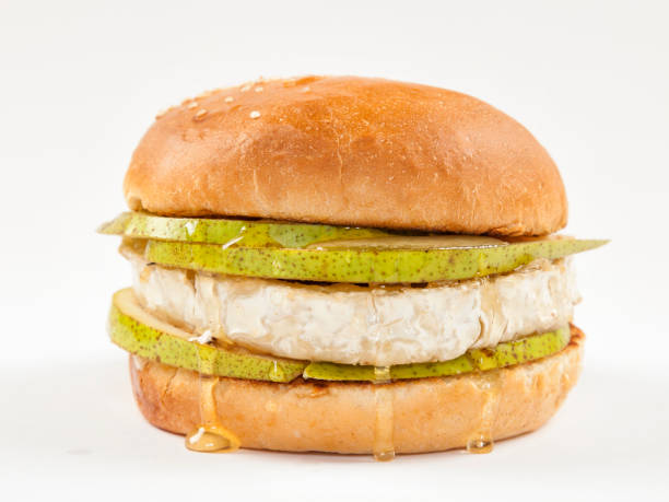 Burger with pear