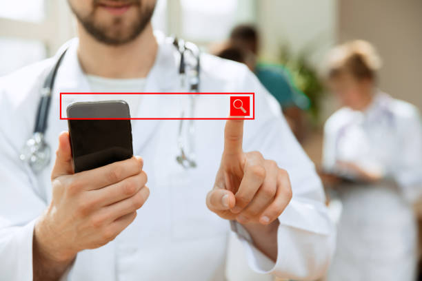istock Medical technology and doctor staff service concept. 1142218955