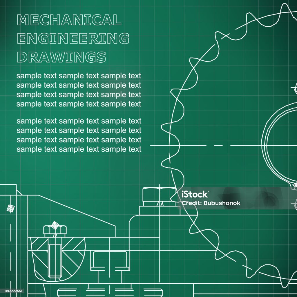 Engineering Drawing Photo Mechanical Engineering Drawings Engineering Illustration Stock ...