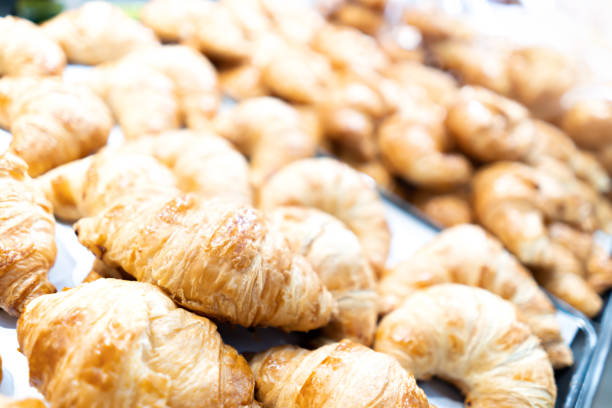 istock Croissants for sell at a shelf 1142236238