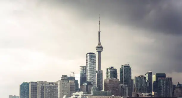 Photo of Stormy Toronto downtown
