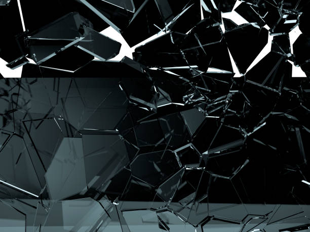 istock Pieces of shattered and broken glass 1142238839