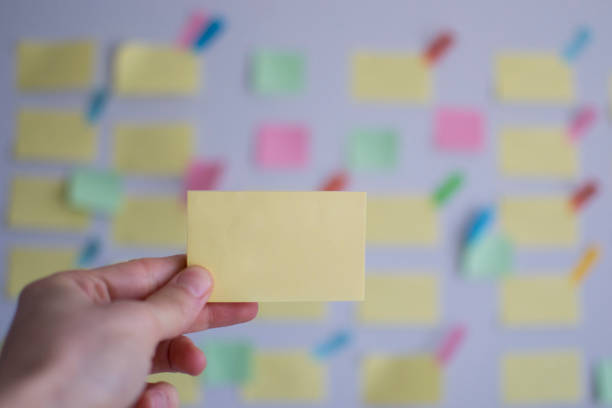 istock A hand holding empty sticky note in front of a kanban board 1142240926