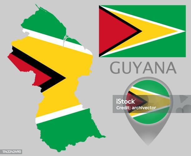 Guyana Stock Illustration - Download Image Now - Abstract, Blank, Boundary