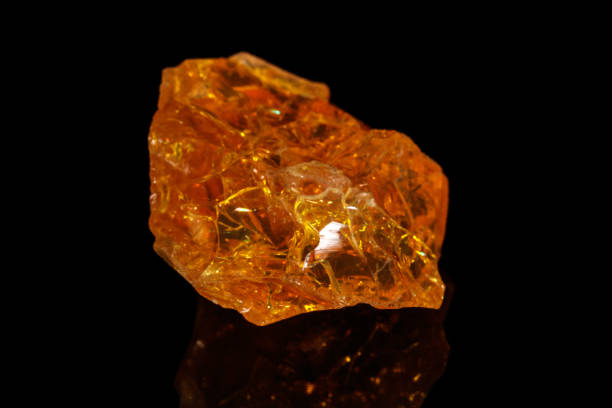 istock Macro stone Opal mineral in rock on a black background 1142245187