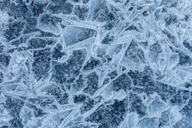 istock Abstract close-up of broken ice surface 1142247881