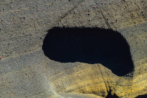 Sediment layers in El Teide National Park Tenerife, Spain,Nikon D850
