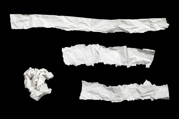 istock Crumpled paper strips and ball 1142255556