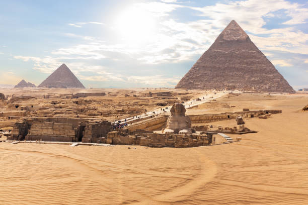 istock The Great Sphinx in front of the Pyramids, Giza, Egypt 1142256027