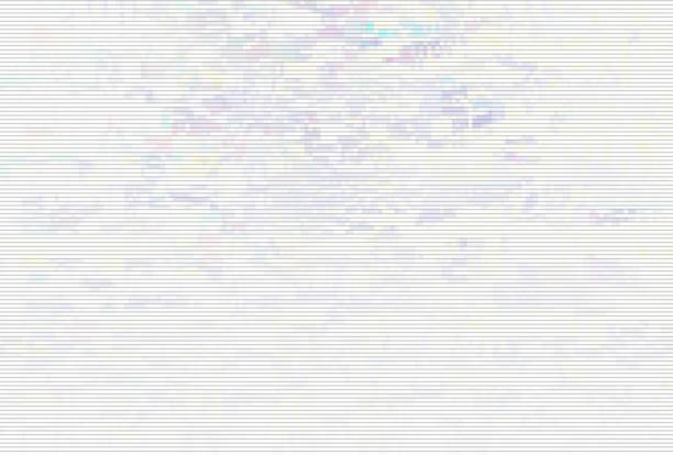 Glitch digital screen pattern white,  abstract texture. stock photo