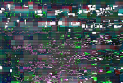 Glitch digital abstract artifacts distortion background futuristic,  frame.