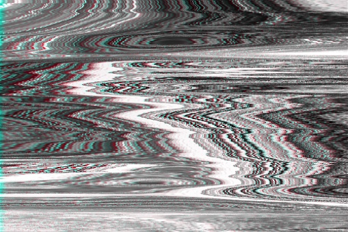 Glitch vhs monochtome ruido abstracto, distorsión interferencia.glitch vhs ruido de fondo monochtome, artefacto grunge. photo