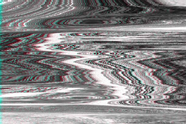 Glitch vhs monochtome noise abstract, distortion interference.glitch vhs monochtome background noise, grunge artifact. Glitch vhs monochtome noise abstract screen background, distortion interference.glitch vhs monochtome background noise abstract texture, grunge artifact. television static stock pictures, royalty-free photos & images
