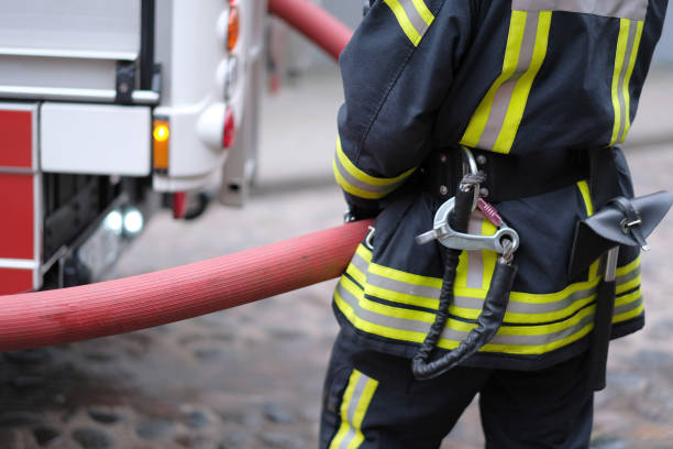 istock Member of firefighting team 1142264234