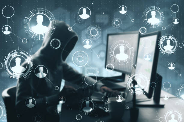 Social network and phishing concept