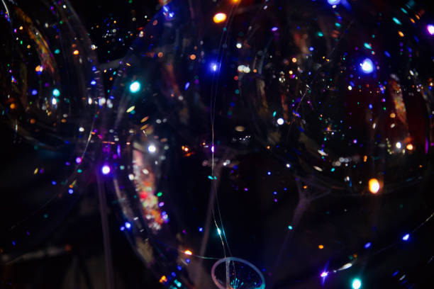 istock Illuminated blurry glowing lights unique photo 1142264725