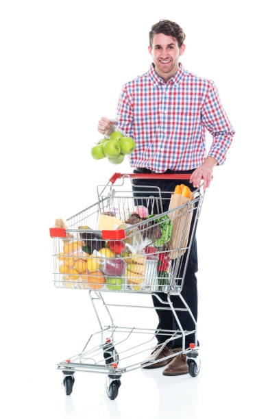 istock Handsome man doing grocery shopping 1142271247