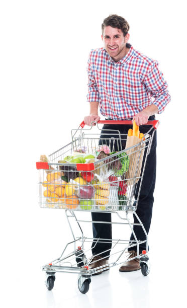 istock Handsome man doing grocery shopping 1142271350