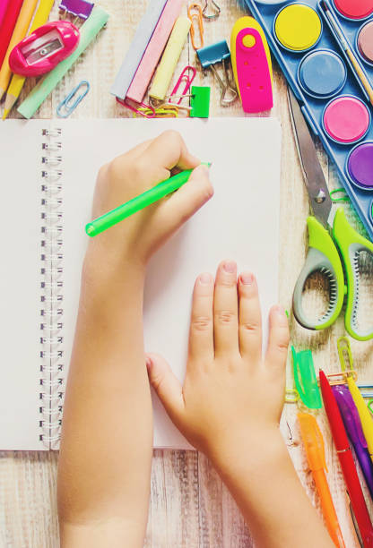 istock School items. It's time to go to school. Selective focus. 1142272754