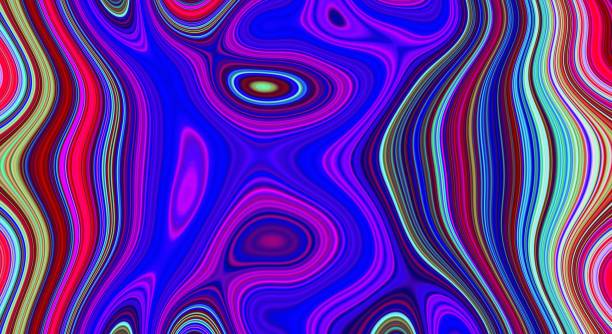 istock Psychedelic abstract pattern and hypnotic background for trend art,  bright illustration. 1142275416