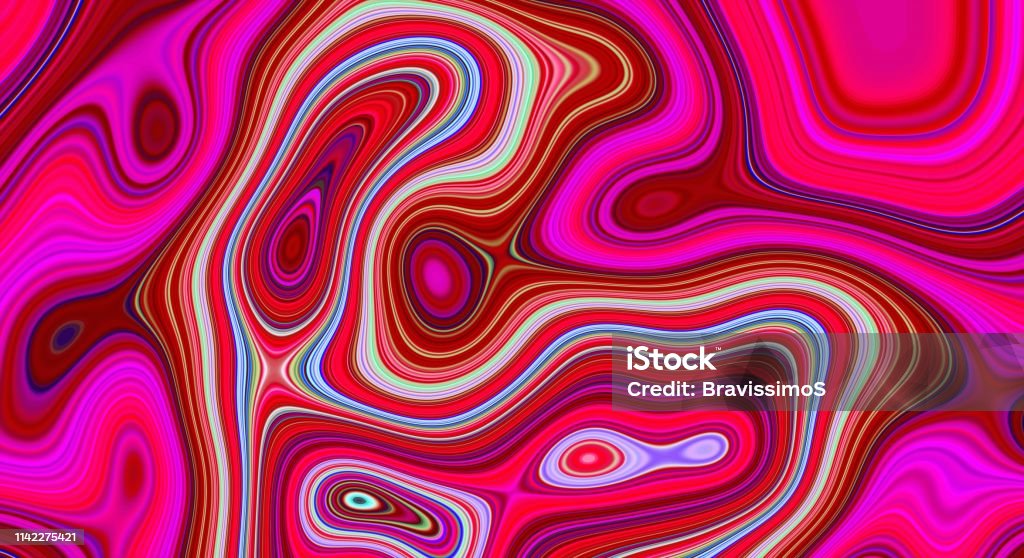 Psychedelic abstract pattern and hypnotic background for trend art,  art design. Psychedelic abstract pattern and hypnotic background, multicolored texture for trend art,  art design. Psychedelic Stock Photo