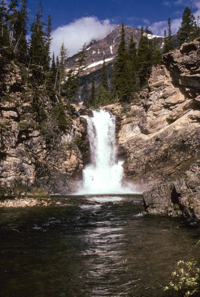 istock Glacier National Park Trick Falls Close-up - 1989 1142277425