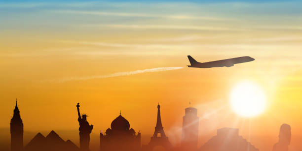 concept voyages du monde - valise new york photos et images de collection