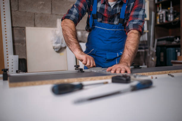 istock The carpenter is working on a new project 1142283994