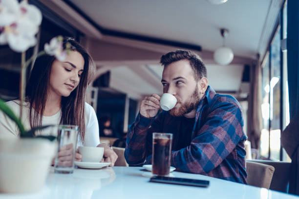 Couple Enjoying Morning Refreshment