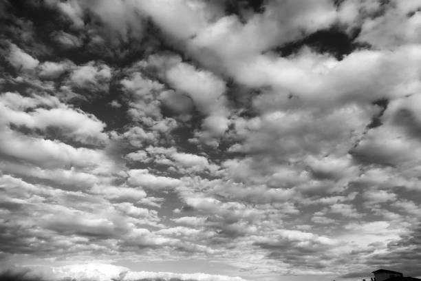 istock black and white dark clouds, storm and tornado clouds, 1142288076