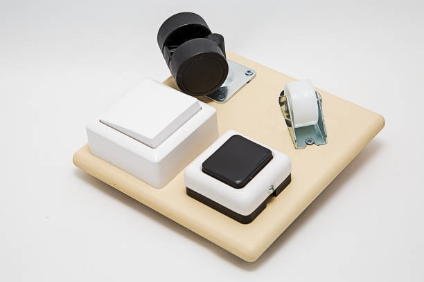 istock diy handmade busy board on white background. For children development. 1142288758