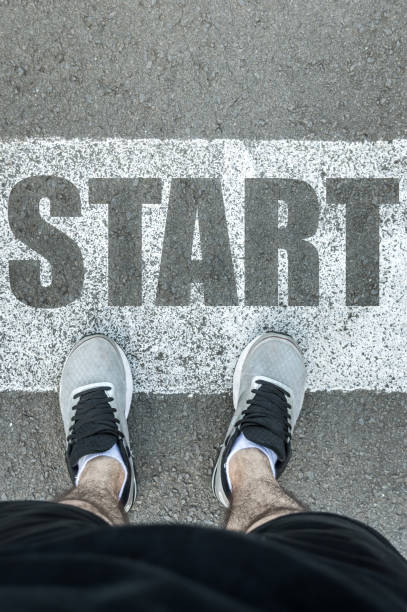 istock Personal view of a runner on the starting line 1142295229