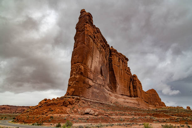 The Arches National Park in Utah, United States, has thousands of natural red rock arches, pinnacles and giant balanced rocks.
