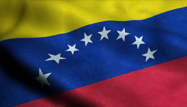 istock Venezuela Waving Flag in 3D 1142296385